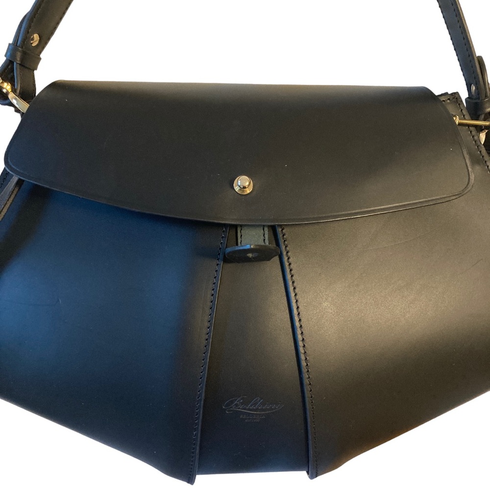 Boldrini Chic Black Leather Shoulder Bag - Picture 12 of 15